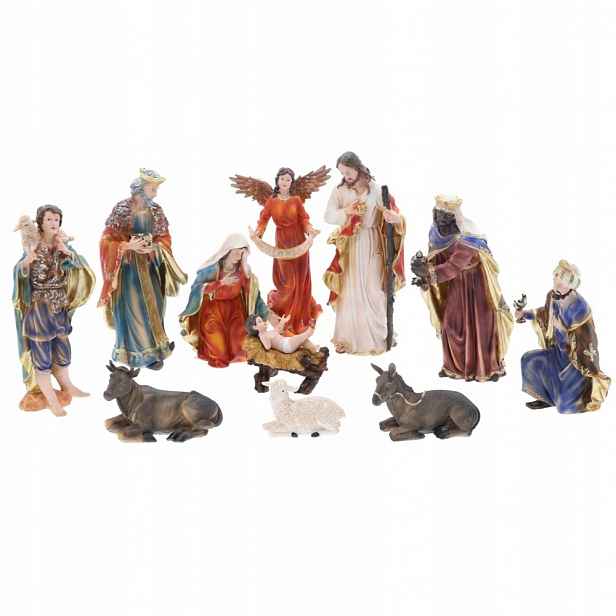 Figurky Do Betlému 45 CM, Sada 11 Figurek Do Jeslí