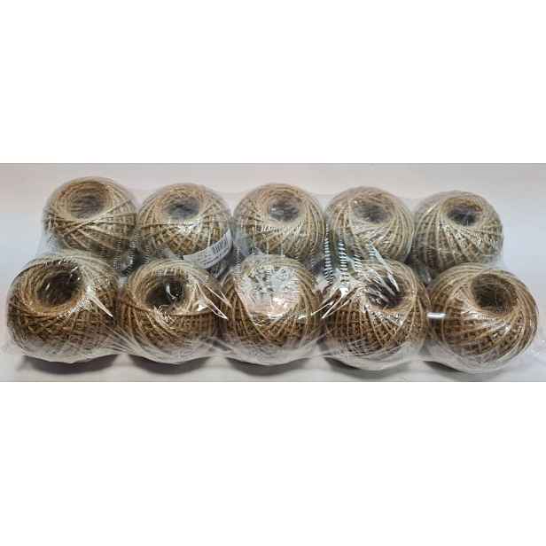 motouz 100g JUTA, 67m, TEX500x3, CZ, přírodní