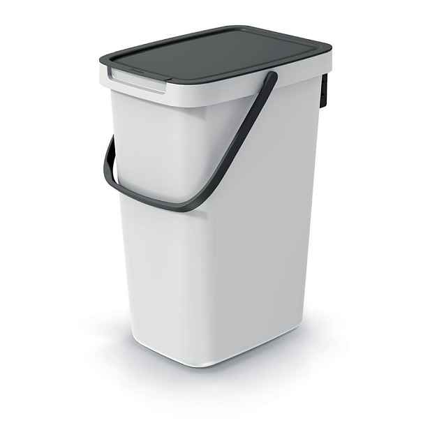 Prosperplast Odpadkový koš Select 12 L popelavě šedý/černý