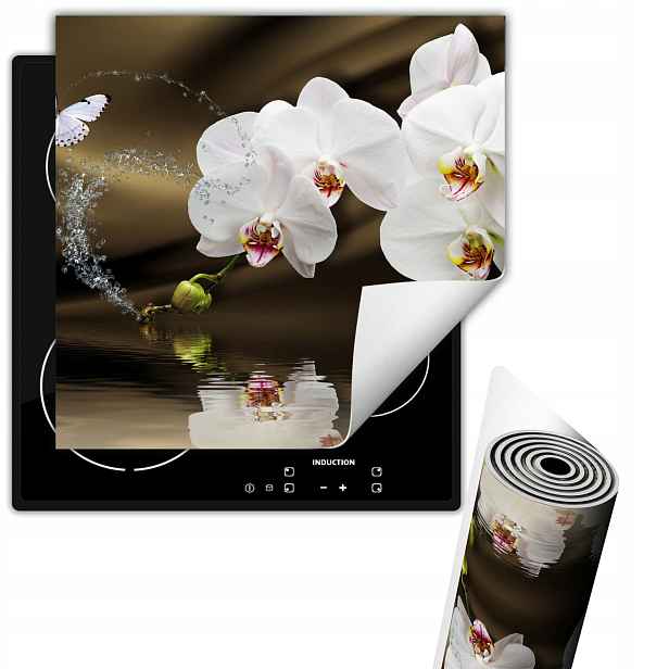 Vinylová Ochranná Podložka Na Indukční Desku 50x52 Orchidej