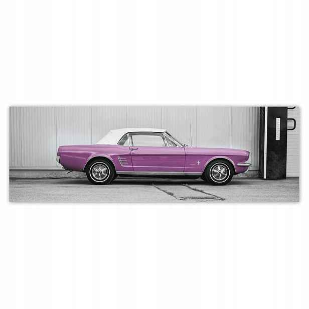 Plakáty 200x66 Ford Mustang Pudrová růžová