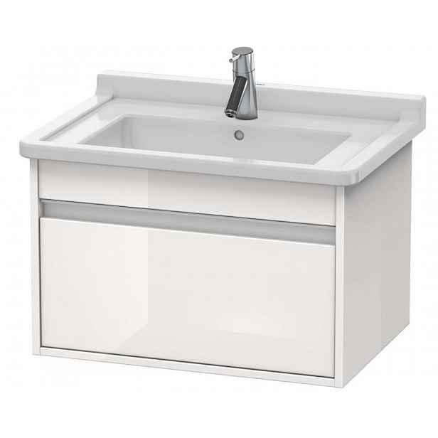 Duravit Ketho - Umyvadlová skříňka 41x65x46 cm, 1 zásuvka, lesklá bílá KT666302222