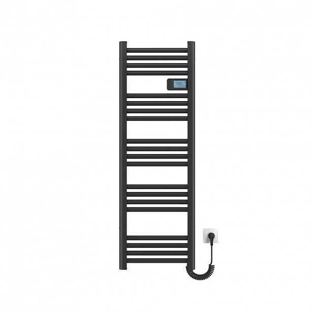 EMKE RADIÁTOR Elektrický věšák na ručníky na radiátor, černý 120/40/4,3 cm
