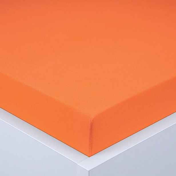 Napínací prostěradlo jersey EXCLUSIVE oranžové 90 x 200 cm