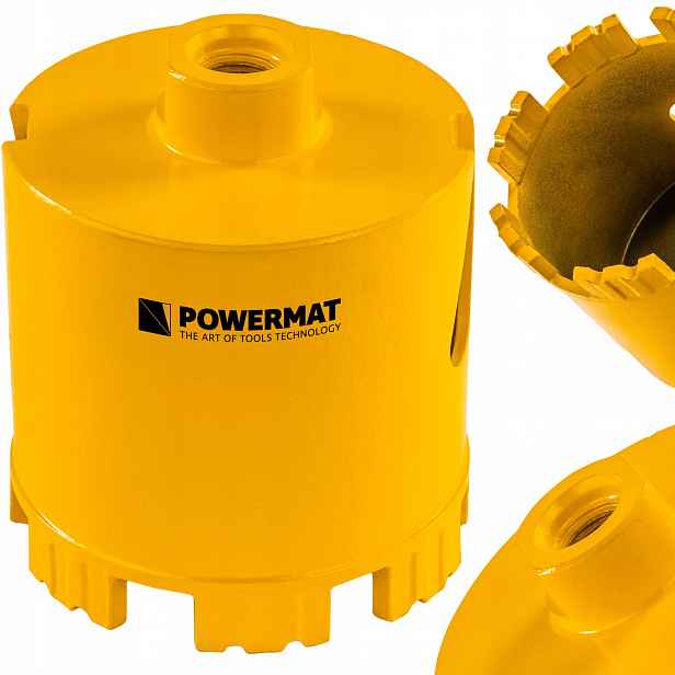Korunkový Vrták Diamantový Segmentový 83MM Vrták Korunka Do Plechovek Z Betonu M14
