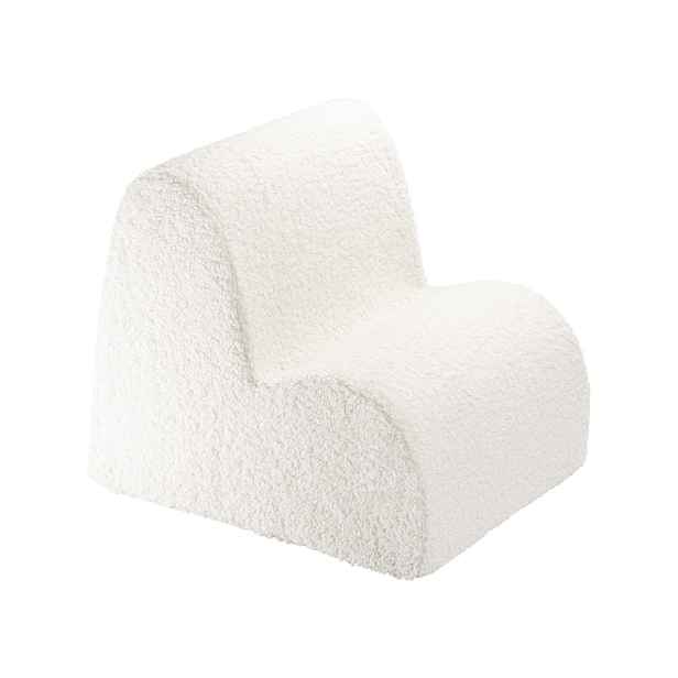Krémové dětské křesílko z textilie bouclé Cloud – Wigiwama