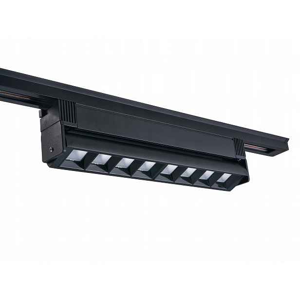 Lineární Led kolejnicová lampa 12W 30 cm 1200 lm 4000K černá, nastavitelný strop