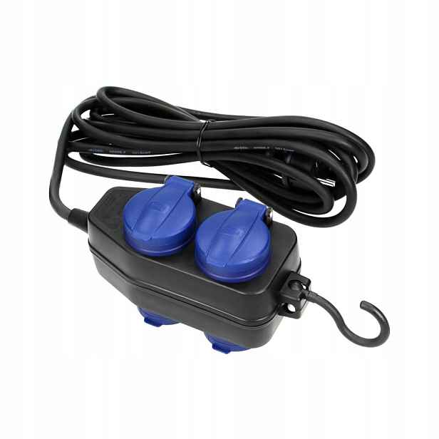 Prodlužovací Kabel IP44, 4x2P+Z IP44, schuko, gumový, 3x1,5 mm², 10 m