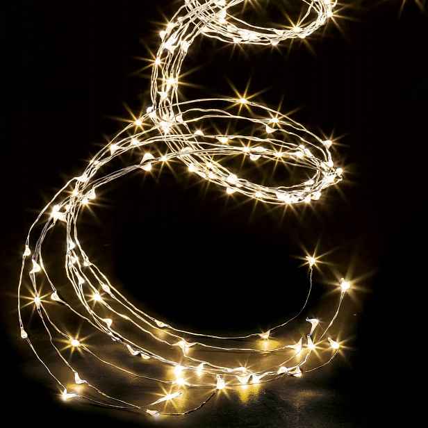 Venkovní Světelná Girlanda Kaskáda Lampy 600 Led Teplá Bílá 300 CM