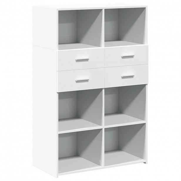 vidaXL Skříň highboard bílá 80 x 42,5 x 124 cm kompozitní dřevo