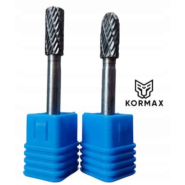 Rychlootáčkový frézovací rotační pilník 8 mm na kov s karbidem Set 2ks
