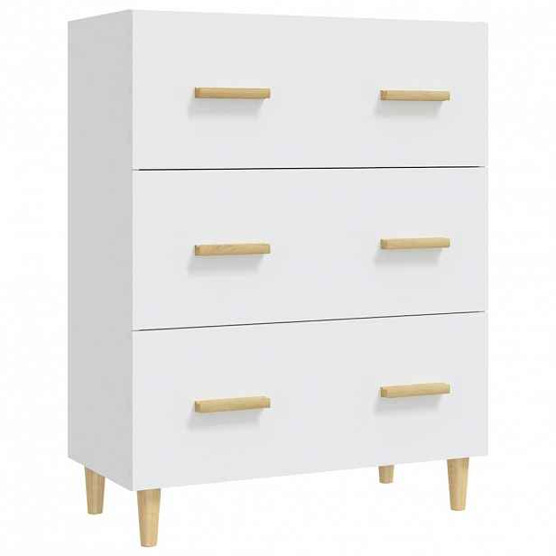 vidaXL Příborník bílý 70 x 34 x 90 cm kompozitní dřevo
