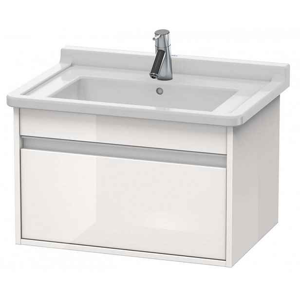 Duravit Ketho - Umyvadlová skříňka 41x80x46 cm, 1 zásuvka, lesklá bílá KT666402222