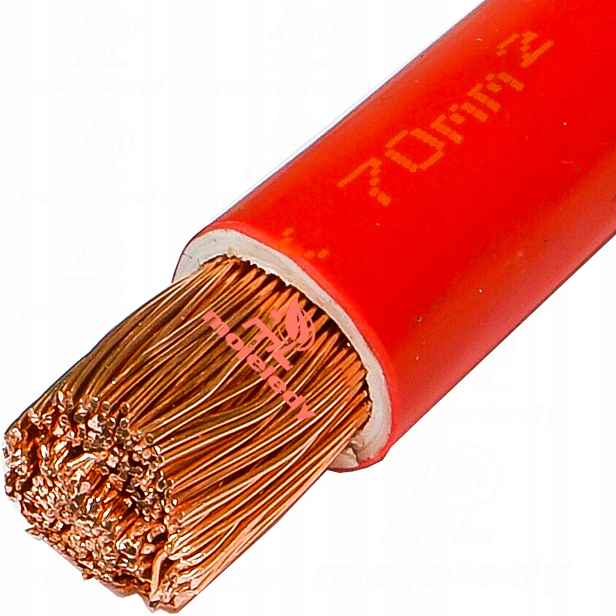 Kabel Lgy 1 x 70 mm 70 mm červený 450 V Cu měděný Bubnový