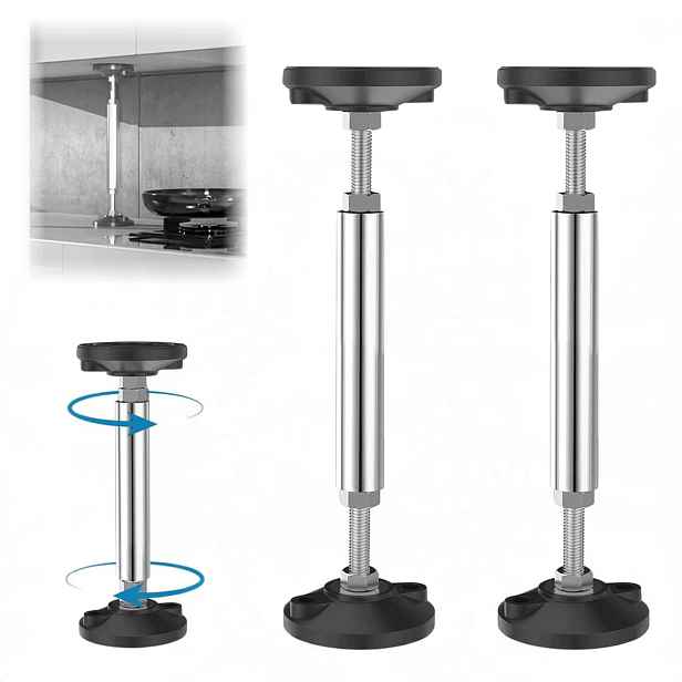 Montážní teleskopické podpěry 2 ks Nastavitelné 38–52 cm Nosnost 300 kg