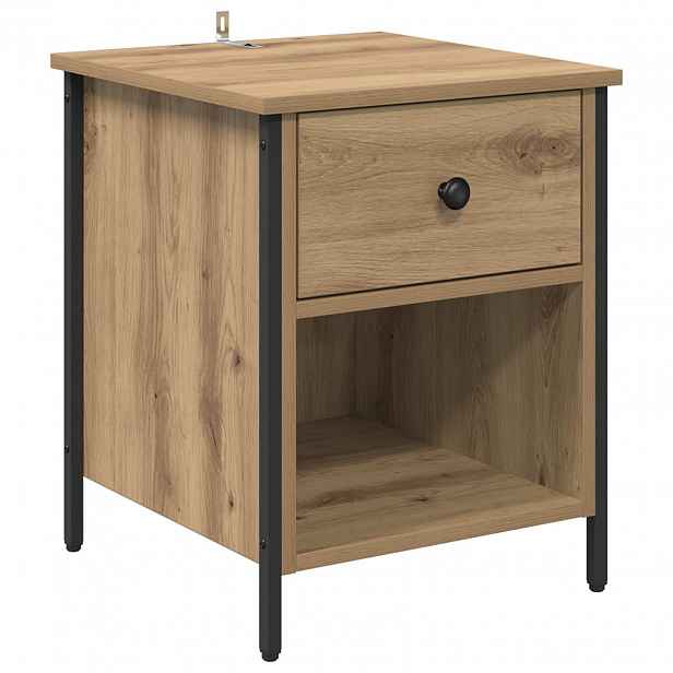 vidaXL Noční skříňka Artisanový dub 40 x 42 x 50 cm Kompozitní dřevo