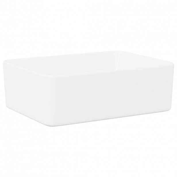 vidaXL Umyvadlo bílé 40 x 30 x 13 cm keramika