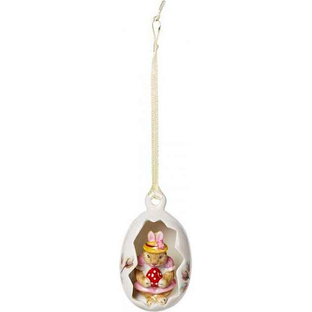 Villeroy & Boch Bunny Tales velikonoční závěsná dekorace, zaječice Anna ve vajíčku