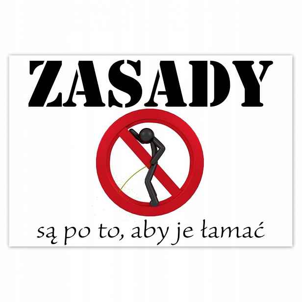 Plakáty 185x125 Porušování pravidel