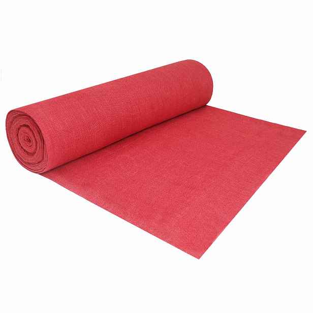 vidaXL Jutová rolka 200 x 1000 cm Červená