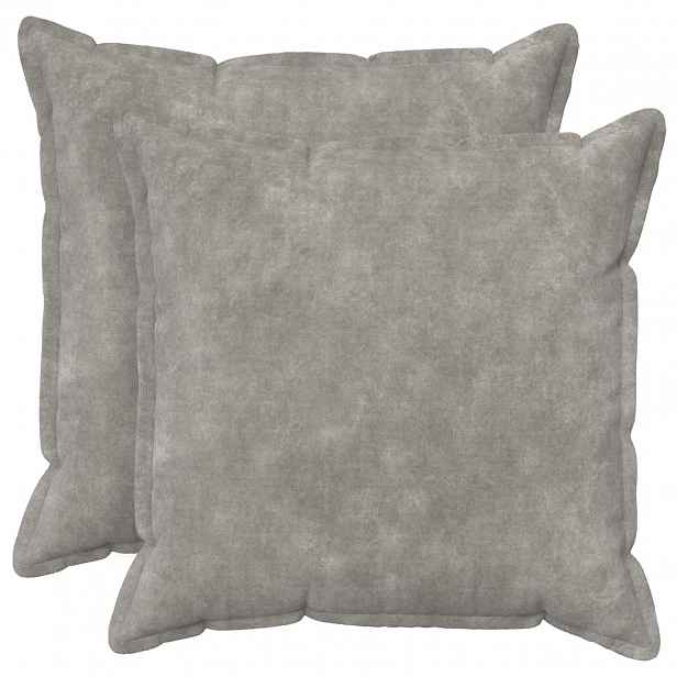 vidaXL Povlak na polštář 2 pcs HOUTEN Světle šedá 80 x 80 cm