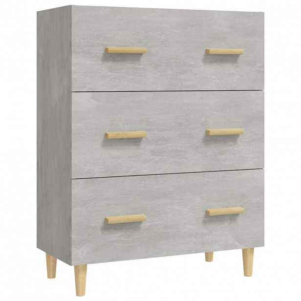 vidaXL Příborník betonově šedý 70 x 34 x 90 cm kompozitní dřevo