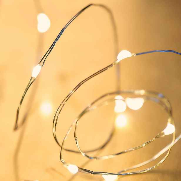 Butlers TWINE LIGHTS Světelný řetěz s USB 100 světel