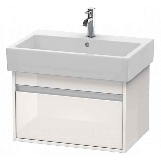 Duravit Ketho - Umyvadlová skříňka 41x65x44 cm, 1 zásuvka, lesklá bílá KT668402222