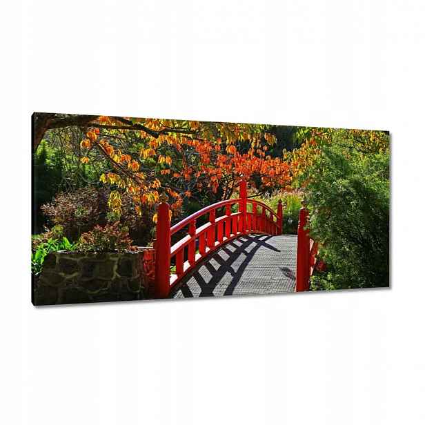 Obrazy 115x55 Červený japonský most