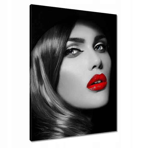 Obrazy 60x80 Lákavé červené rty