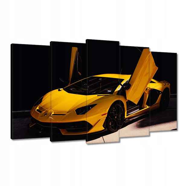 Obrazy 100x60 Žluté sportovní auto