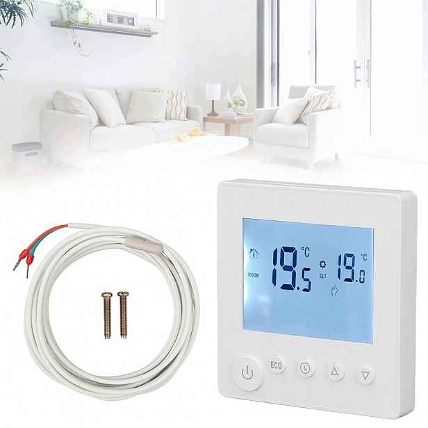 Digitální Pokojový Termostat LCD 16A Wifi Pro Podlahové Vytápění