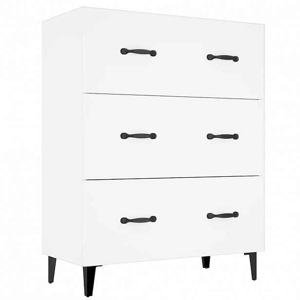 vidaXL Příborník bílý 69,5 x 34 x 90 cm kompozitní dřevo