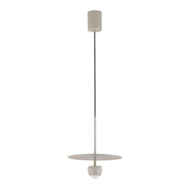 Béžové hliníkové LED závěsné svítidlo ø 30 cm Edem – Nova Luce