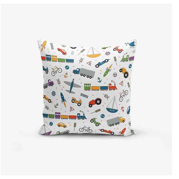Dětský povlak na polštář Child Vehicles - Minimalist Cushion Covers