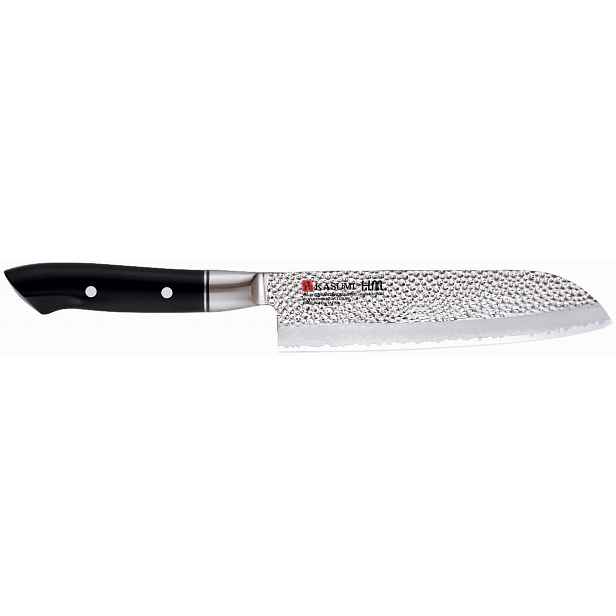 Kasumi Nůž Santoku kovaný VG10 Hm, délka 18 cm, kladívkový