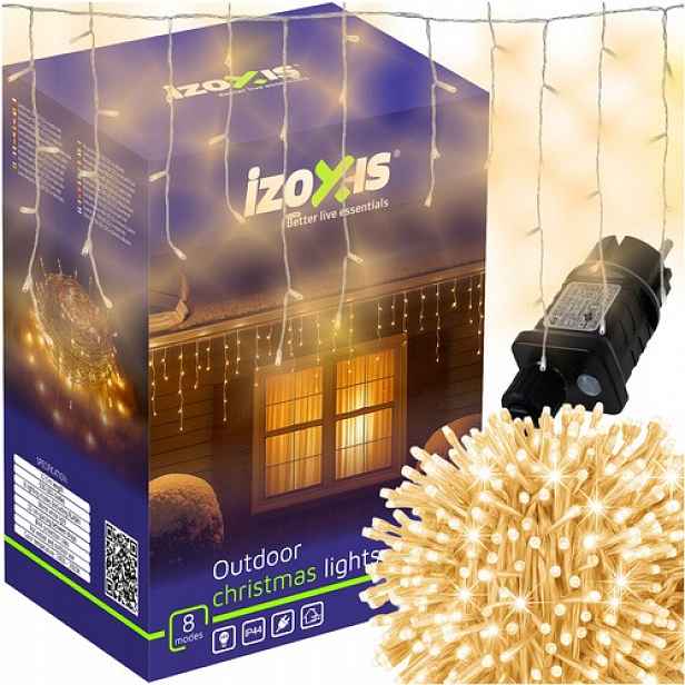 ND12_18670 Venkovní lampy 500LED 22,5 m teplá bílá I