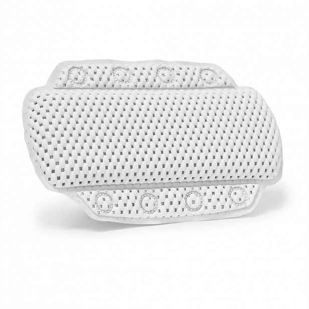 Relaxdays POLŠTÁŘ Bílý do vany PVC pěna 8 přísavek