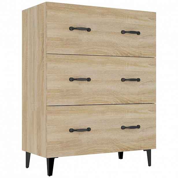 vidaXL Příborník dub sonoma 69,5 x 34 x 90 cm kompozitní dřevo
