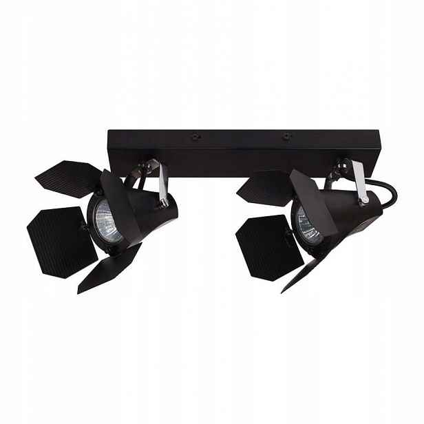 Lampa Spot Reflektor Halogenová Černá 2xGU10 35 cm Moderní Italux