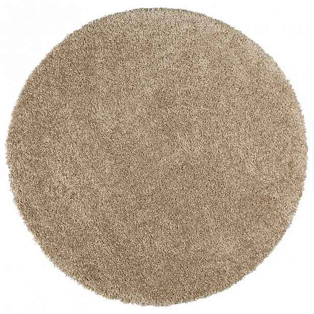 Světle hnědý koberec Universal Aqua Liso, ø 80 cm
