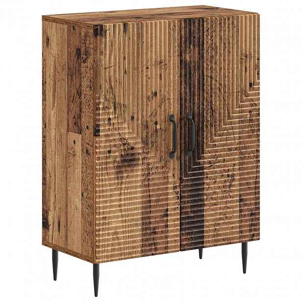 vidaXL Koupelnová úložná skříň HAARLEM Staré dřevo 59,5 x 31 x 80 cm