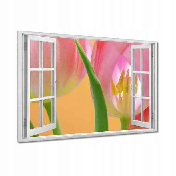Obrazy 90x60 Růžové tulipány
