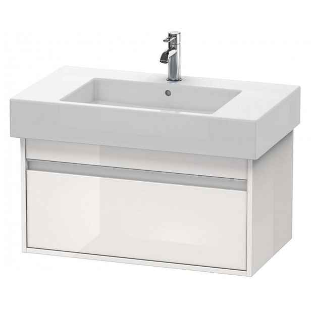Duravit Ketho - Umyvadlová skříňka 41x80x46 cm, 1 zásuvka, lesklá bílá KT669002222