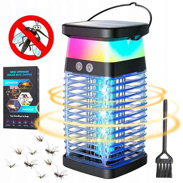 Insekticidní lampa Uv past 2v1 Vysoké napětí bez chemikálií proti pavoukům