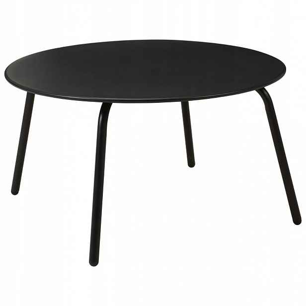 Kávový Stolek do obývacího pokoje Kovový 70xh40 cm Černý Matný moderní