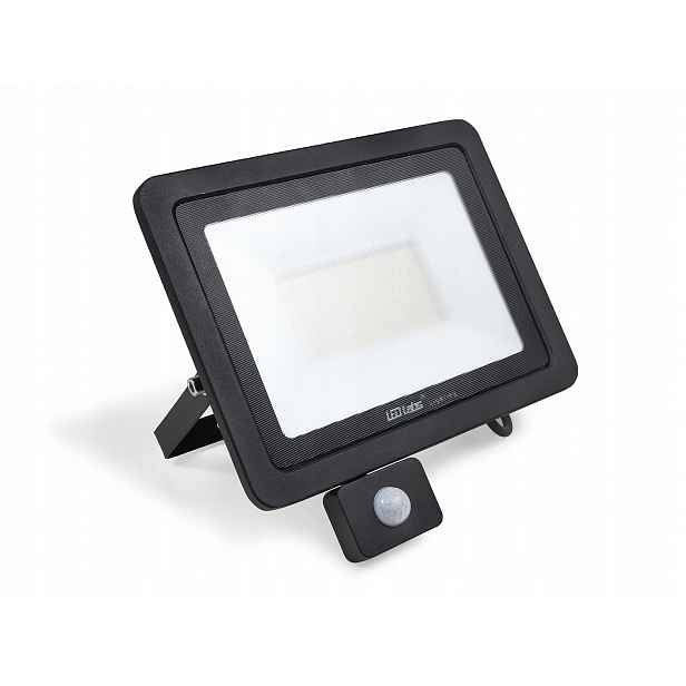 Led Halogenový Zářič 100W Černý Neutrální Senzor 4000K Premium 3L.GW