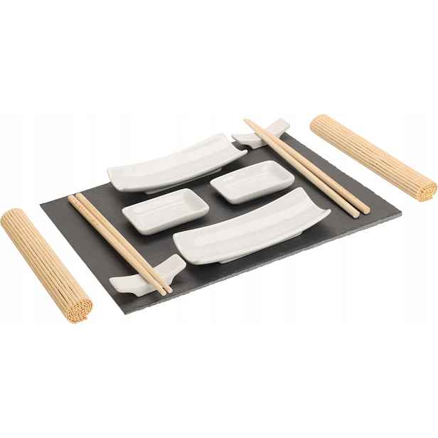 Sushi set ZenStyle 11 ks porcelán, bambus, dárkové balení