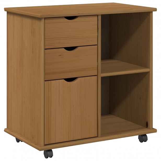 vidaXL Kolejová skříň 63,5 x 39 x 65,5 cm Masivní borovicové dřevo