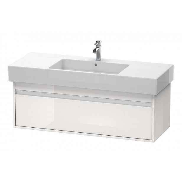 Duravit Ketho - Umyvadlová skříňka 41x120x46 cm, 1 zásuvka, lesklá bílá KT669202222
